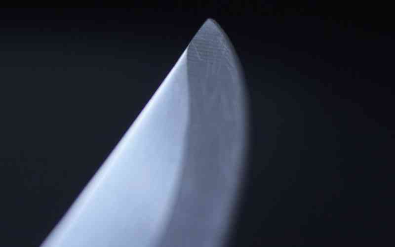 the tip of trimming knife