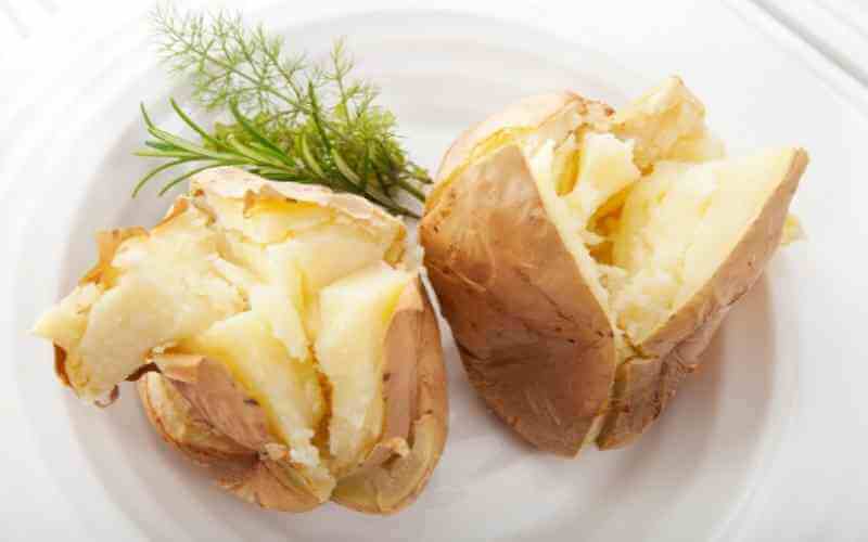 microwave baked potatoes