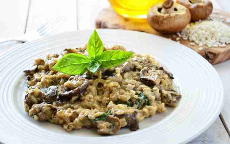 what to serve with mushroom risotto